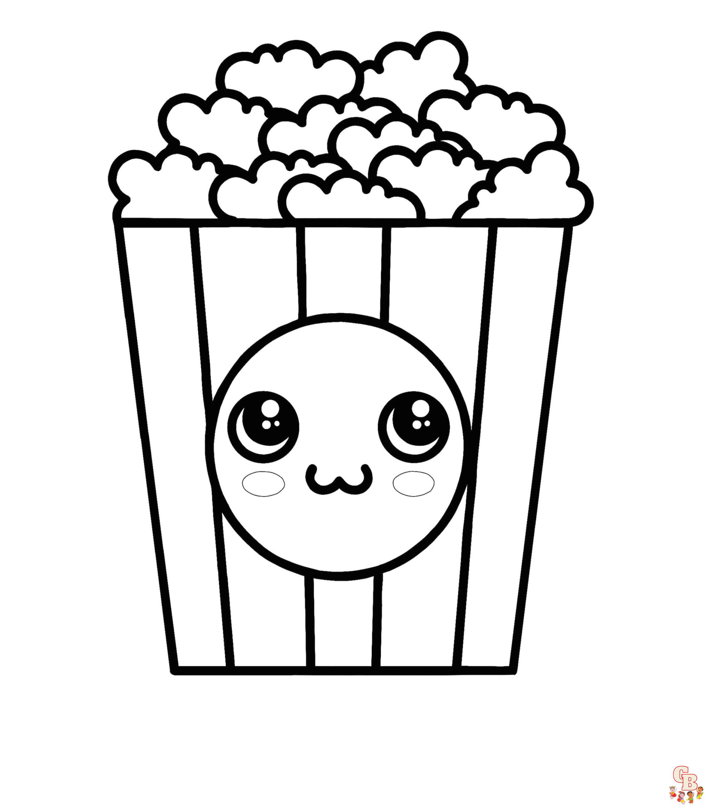 Coloriage Pop Corn