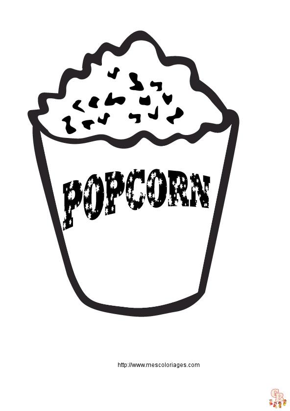 Coloriage Pop Corn