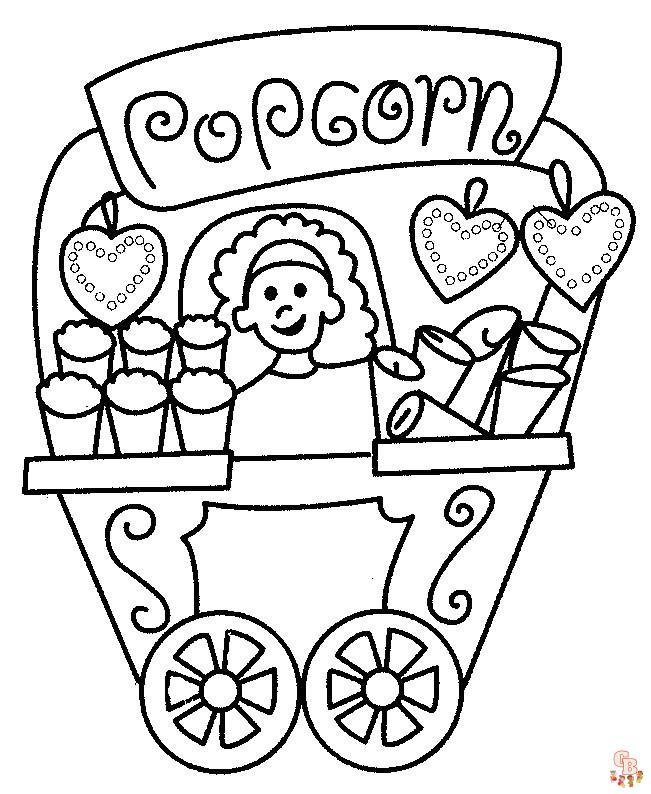 Coloriage Pop Corn