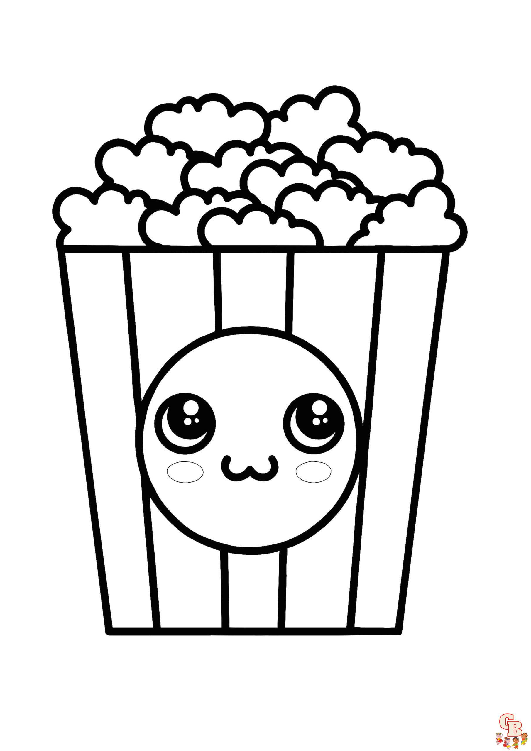 Coloriage Pop Corn