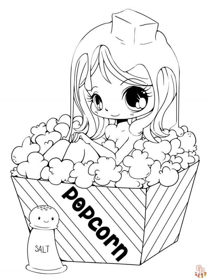 Coloriage Pop Corn