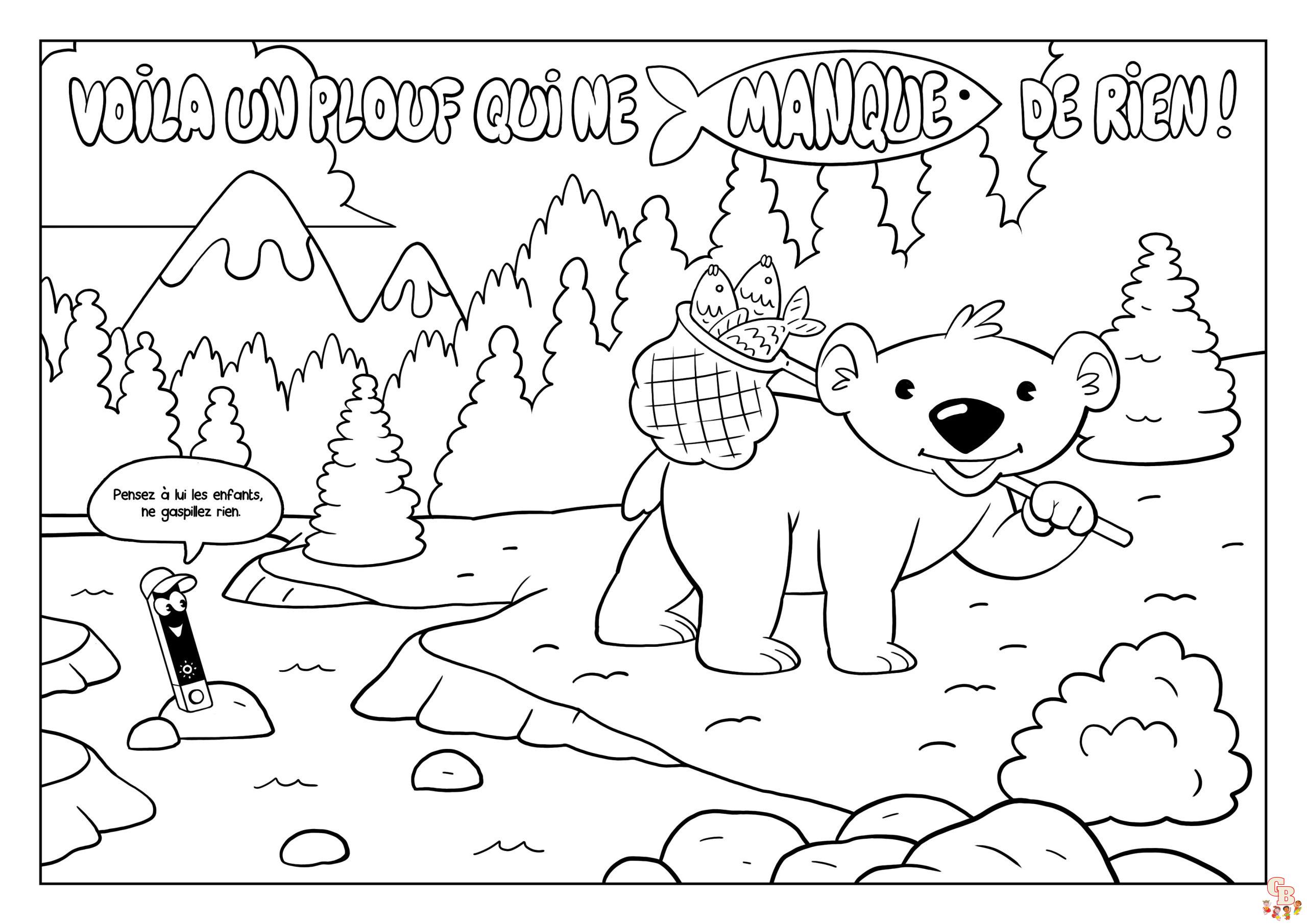 Coloriage Pouce en lair