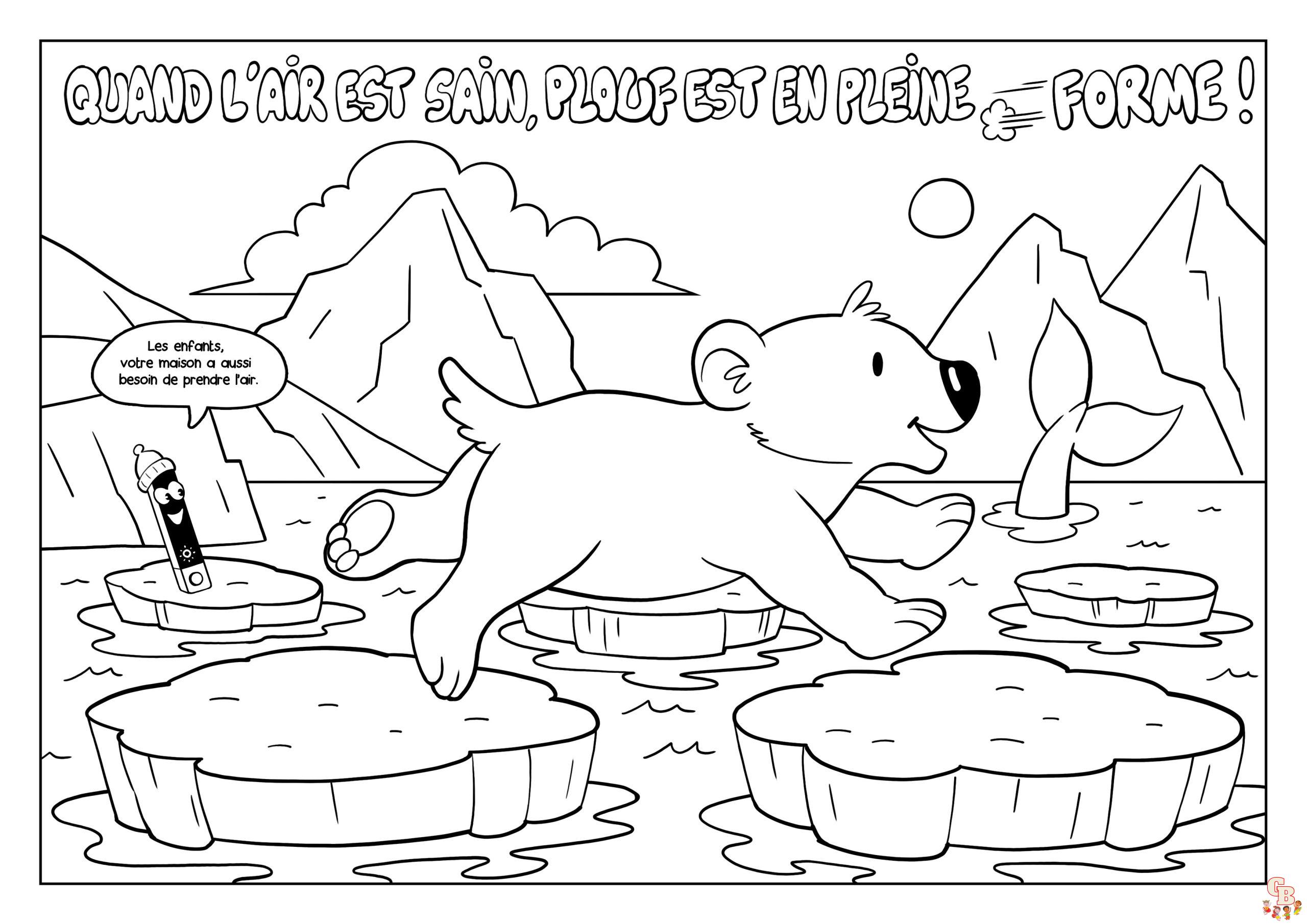 Coloriage Pouce en lair