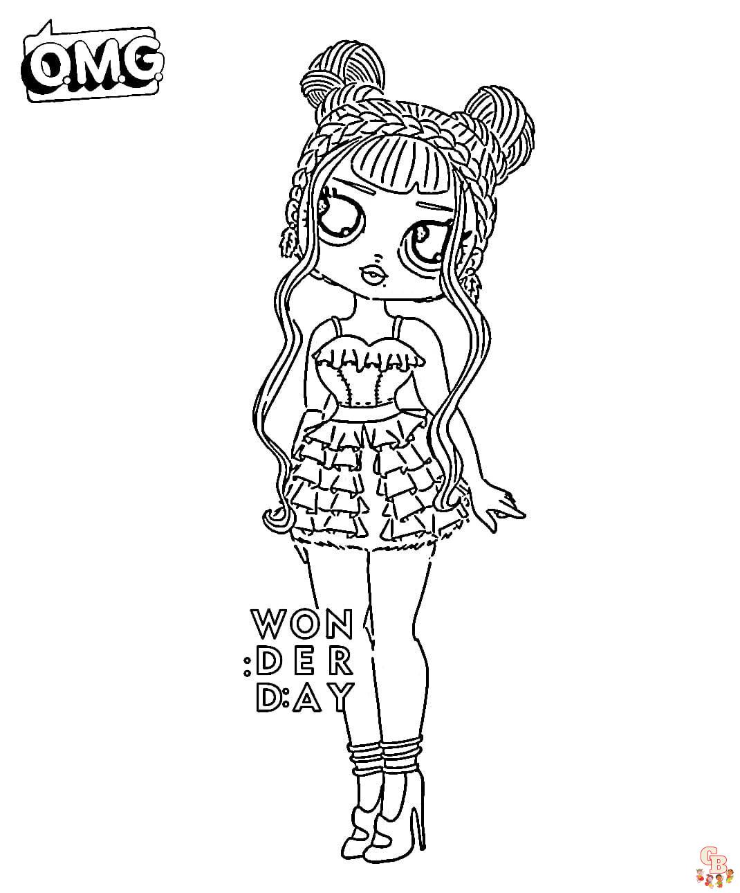 Coloriage Poupee Lol Surprise Remix