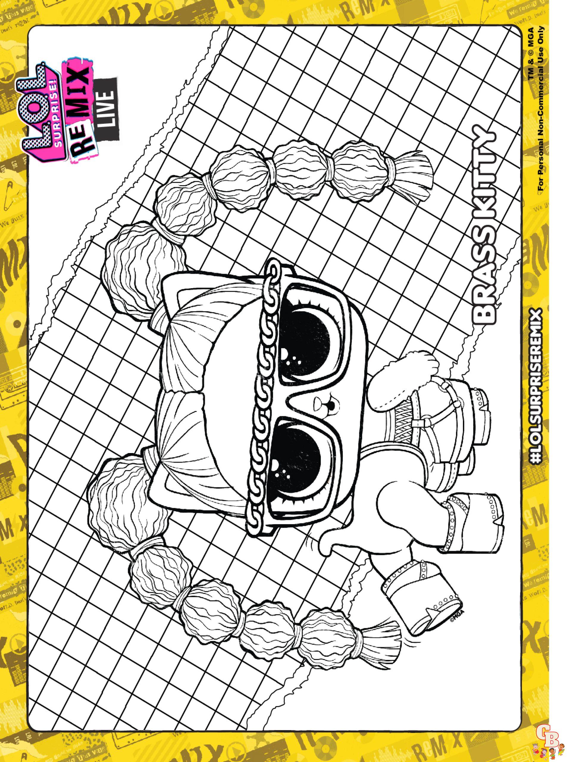 Coloriage Poupee Lol Surprise Remix