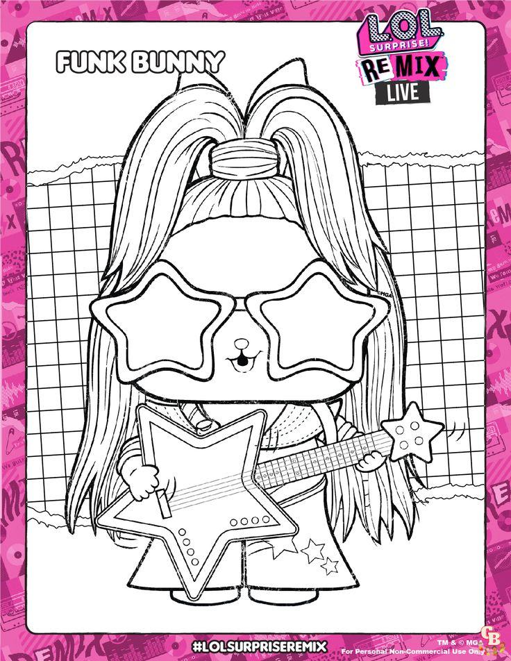 Coloriage Poupee Lol Surprise Remix