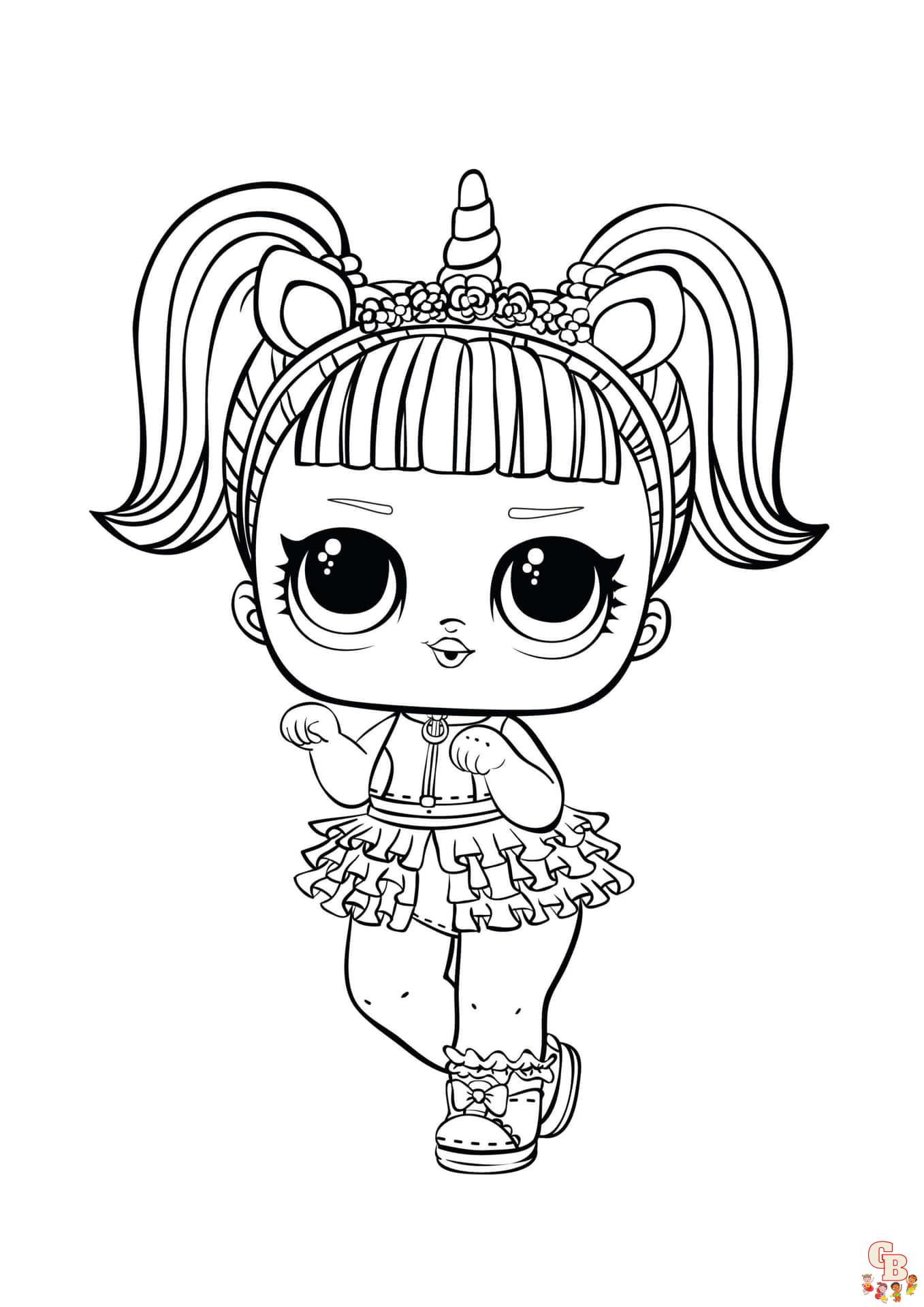 Coloriage Poupee Lol Surprise Remix