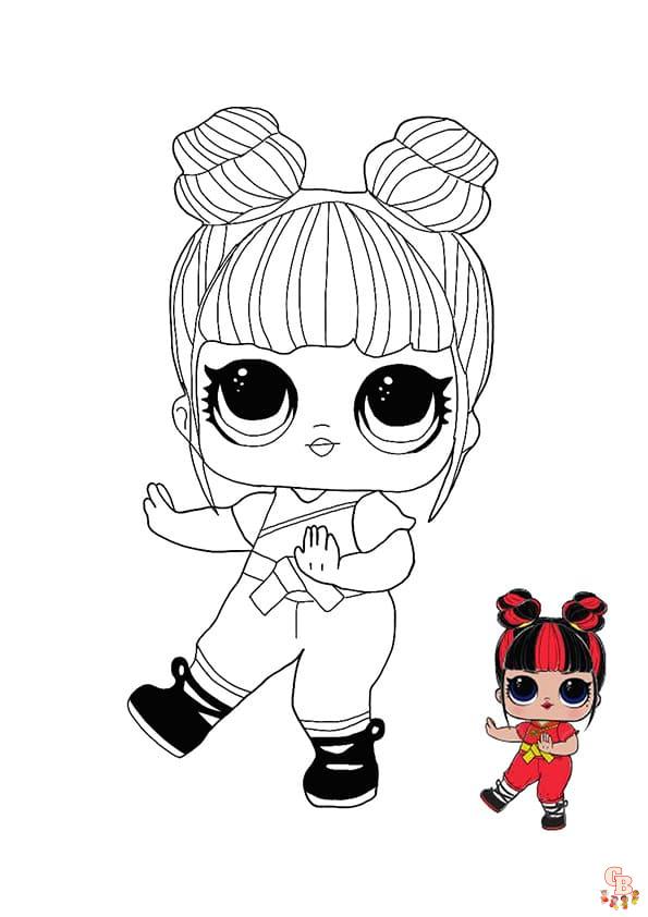 Coloriage Poupee Lol Surprise Remix