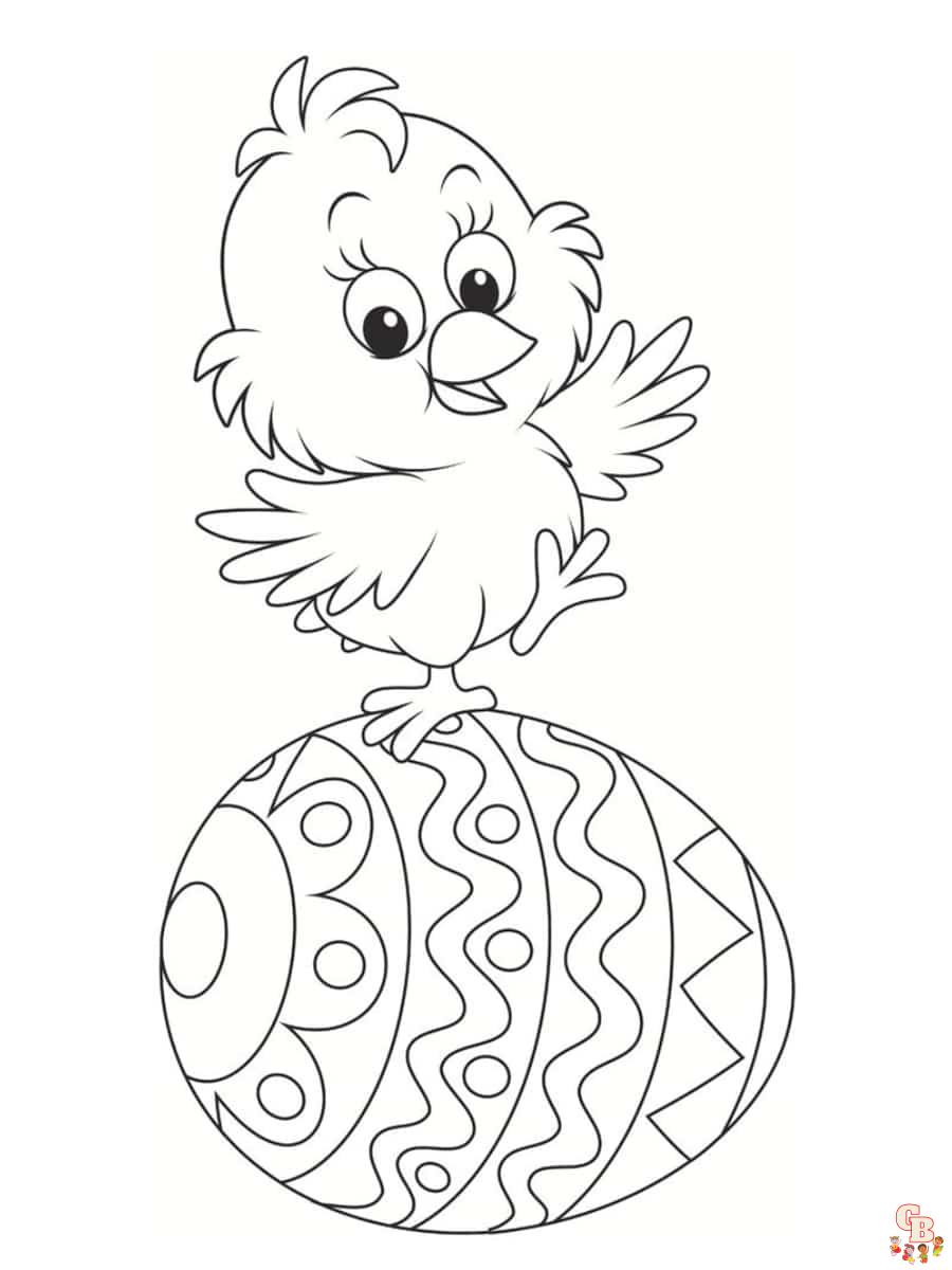 Coloriage Poussin