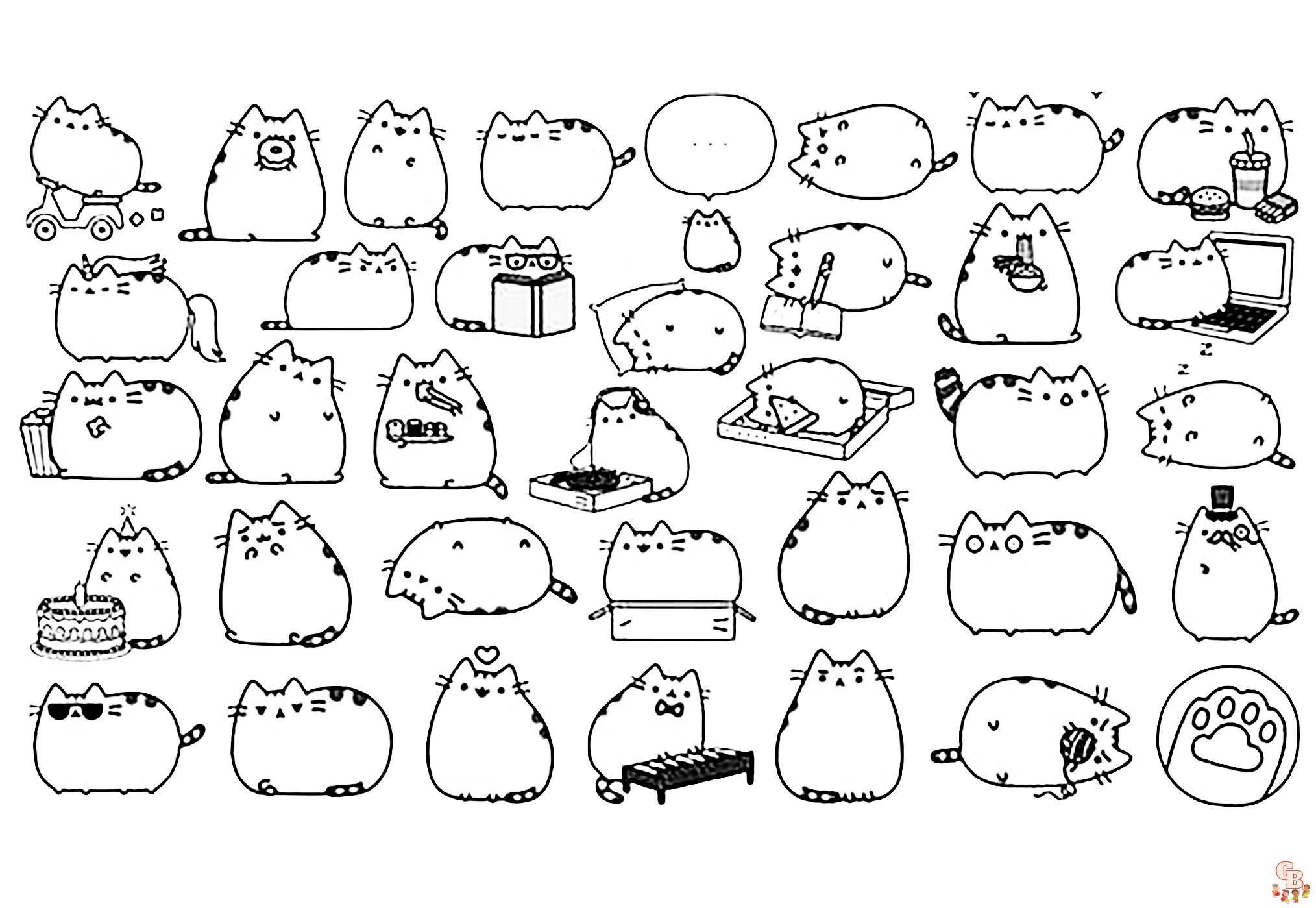 Coloriage Pusheen