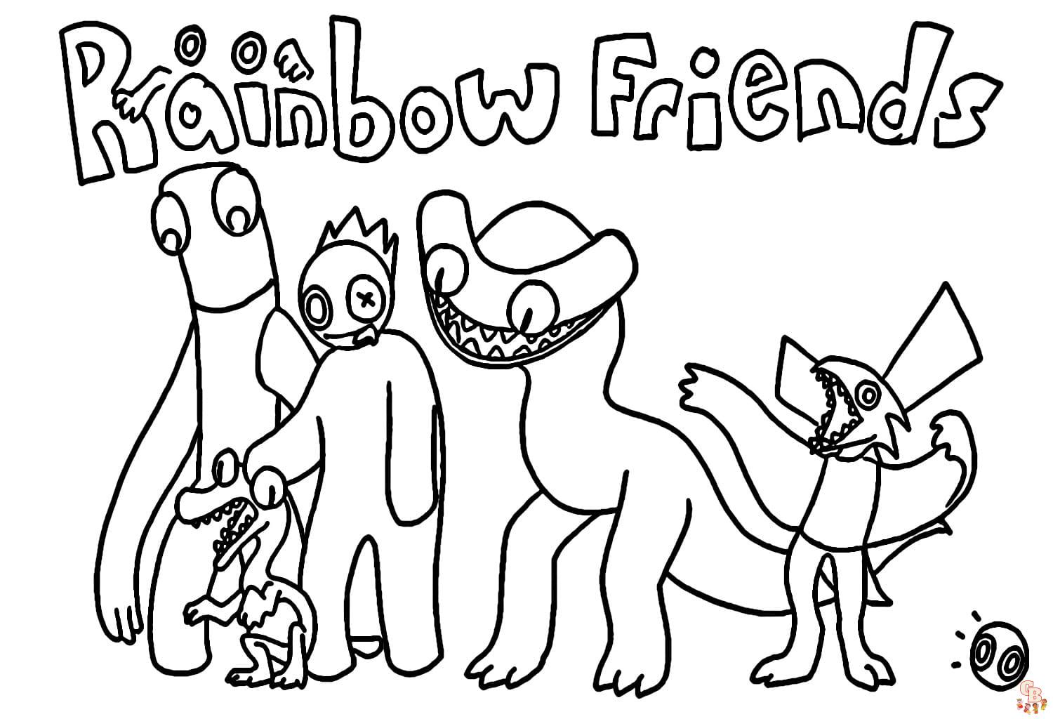 Coloriage Rainbow Friends Chapter