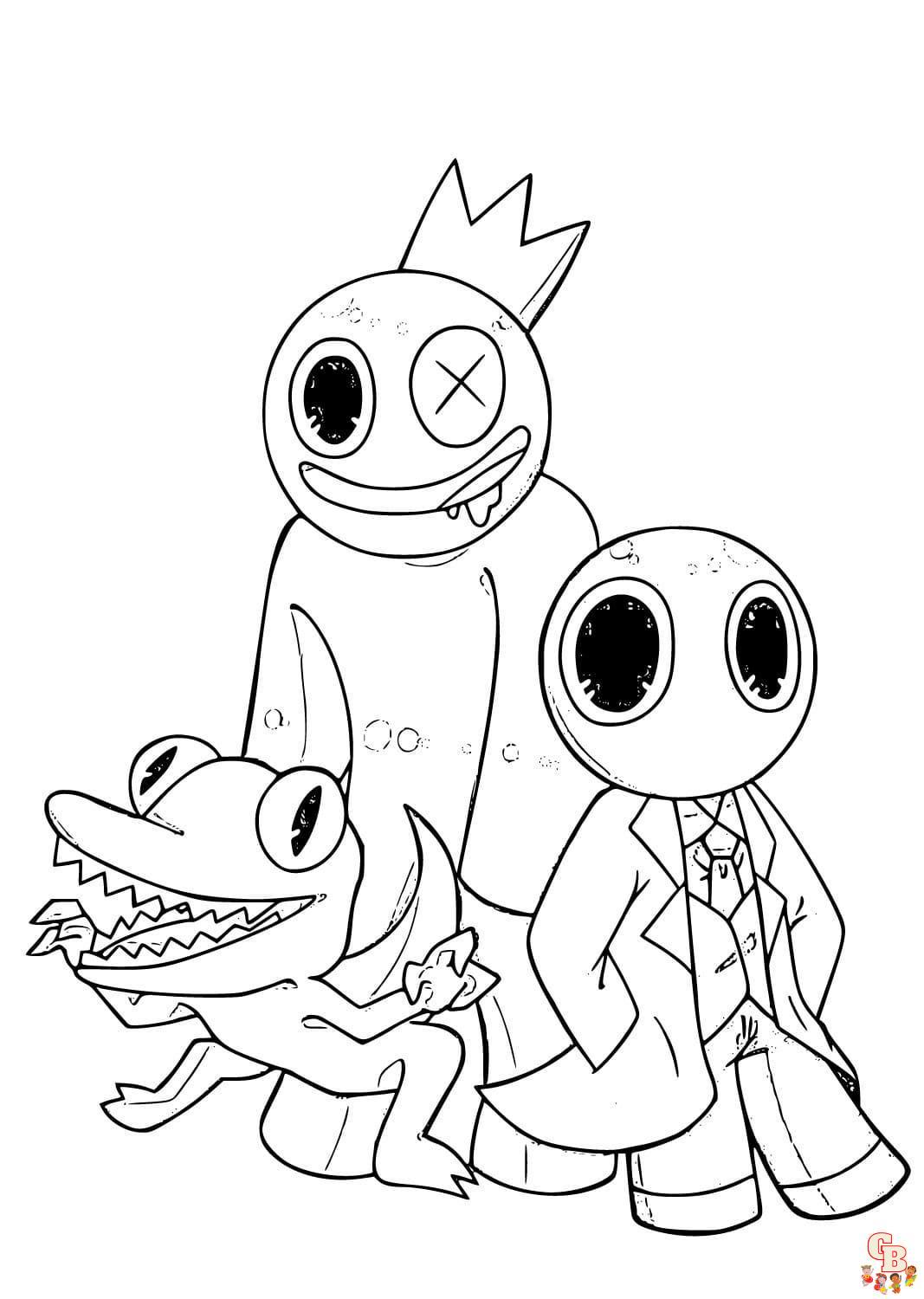 Coloriage Rainbow Friends Chapter