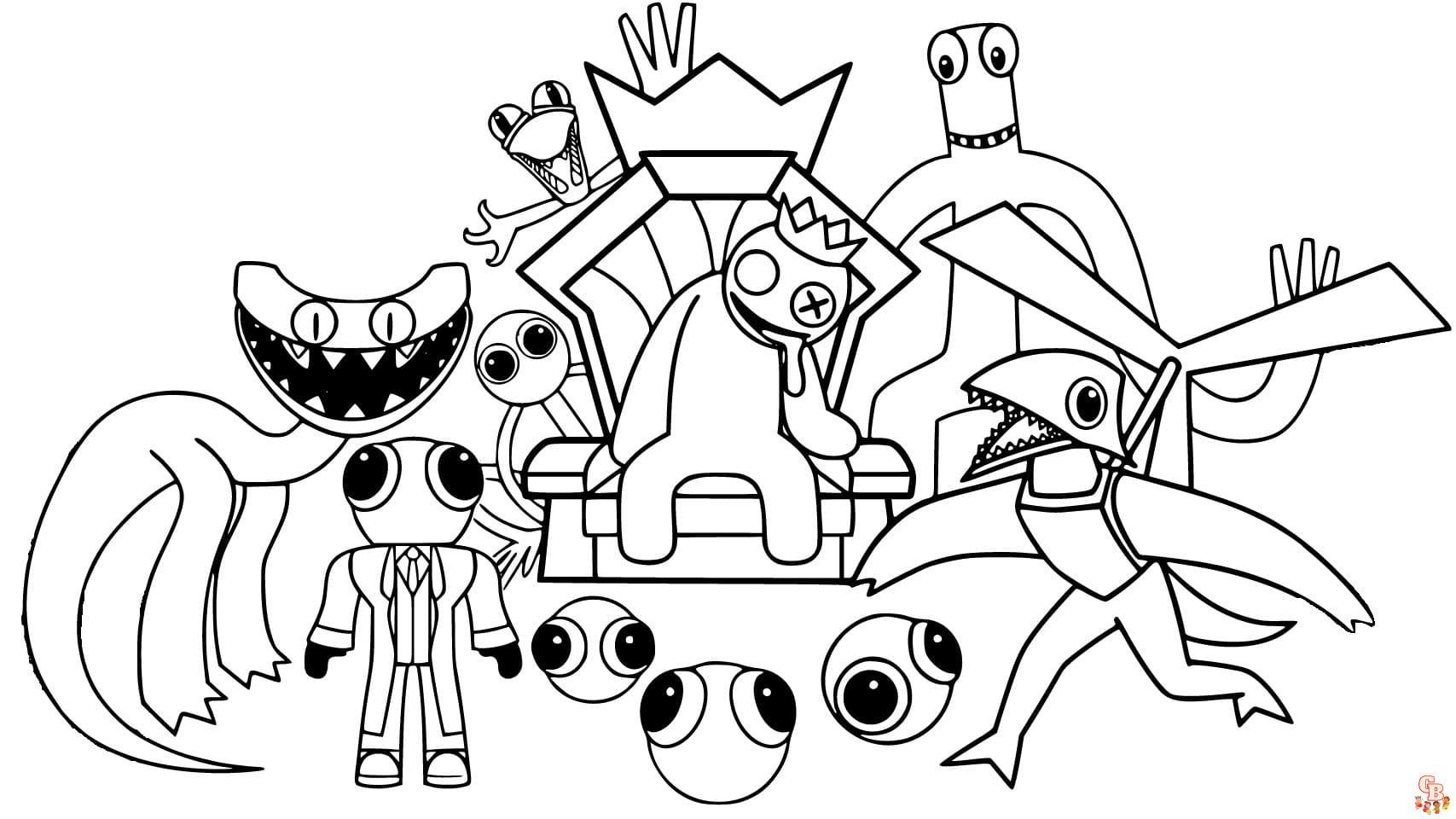 Coloriage Rainbow Friends Chapter