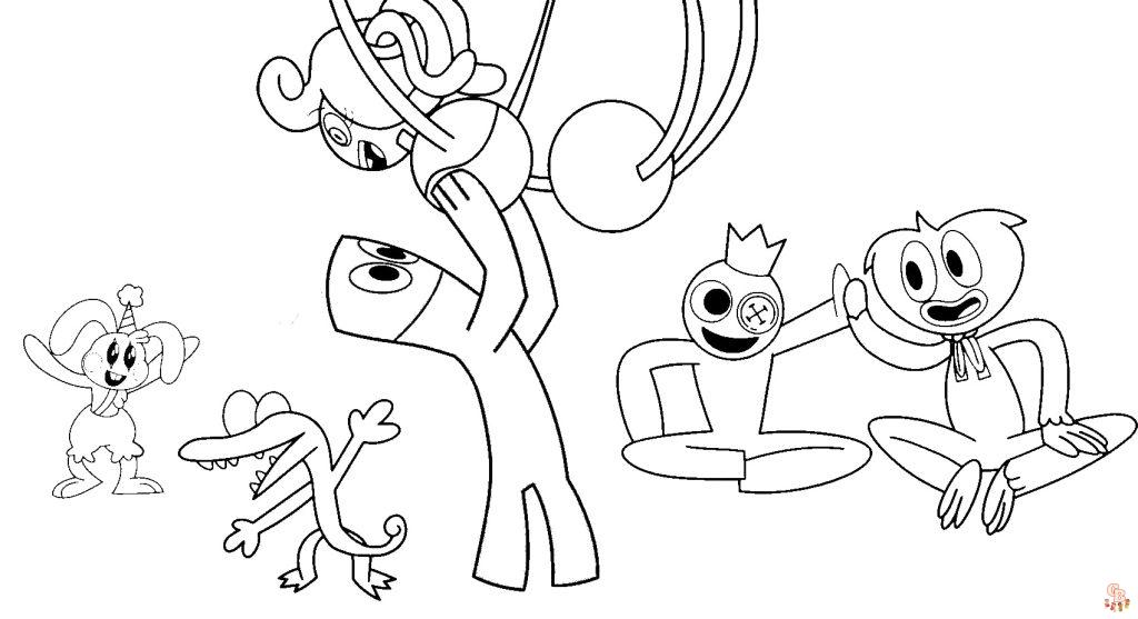 Coloriage Rainbow Friends Chapter