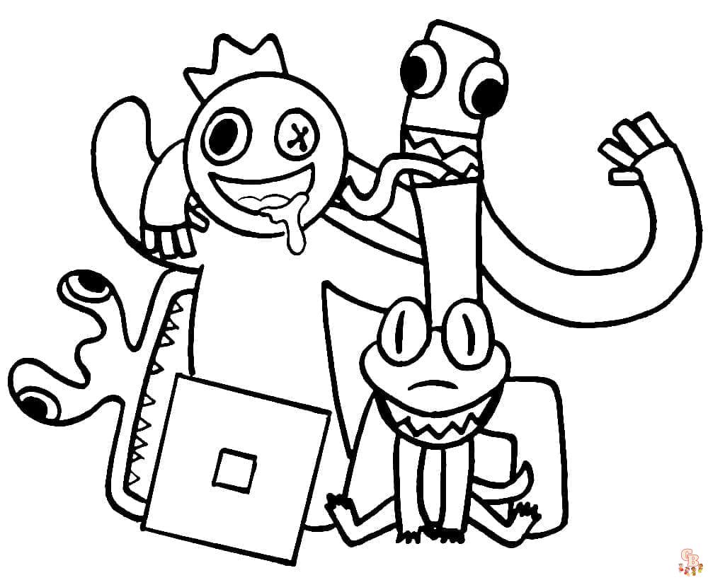 Coloriage Rainbow Friends Chapter