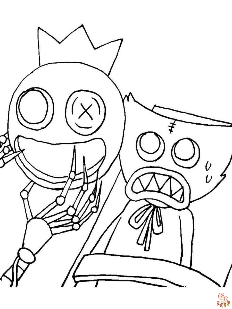 Coloriage Rainbow Friends Chapter