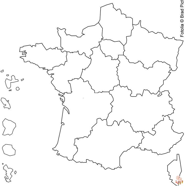 Coloriage Regions de France