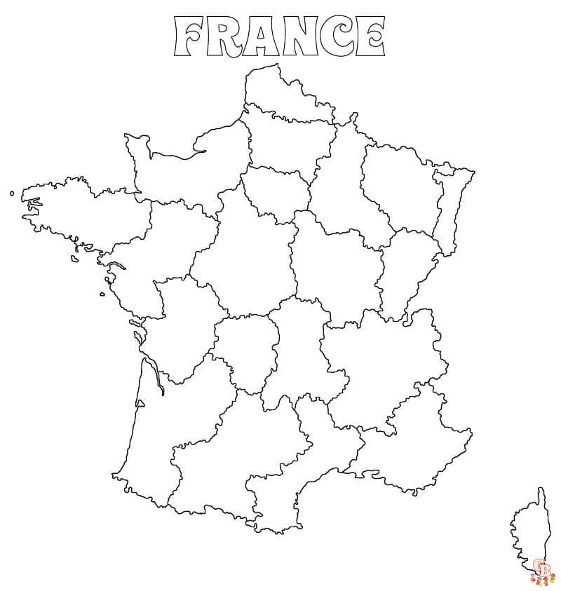 Coloriage Regions de France