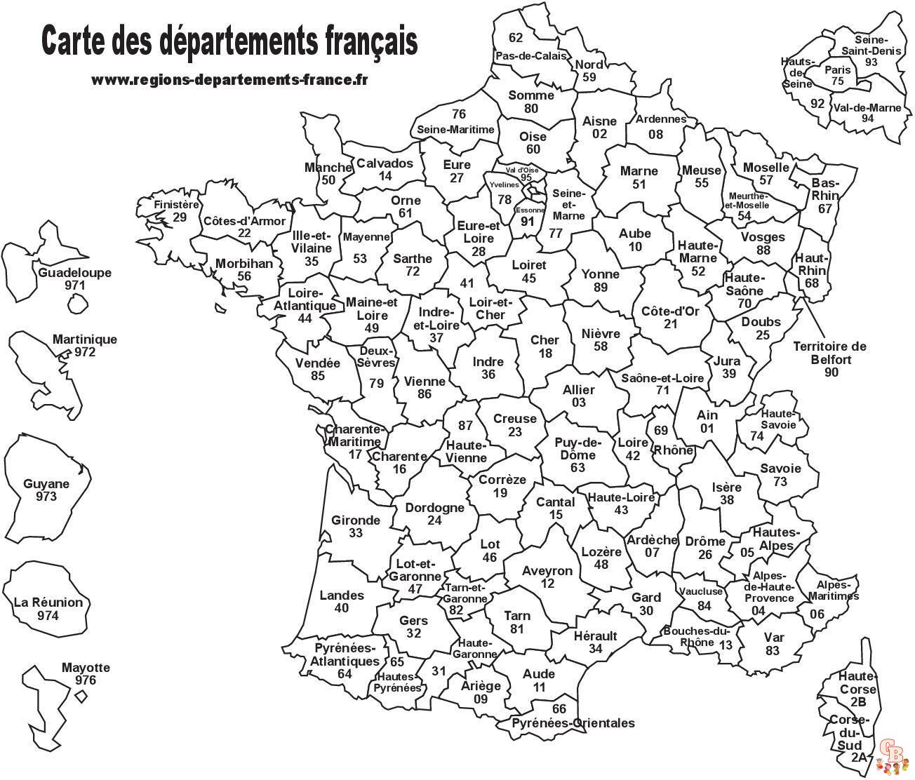 Coloriage Regions de France