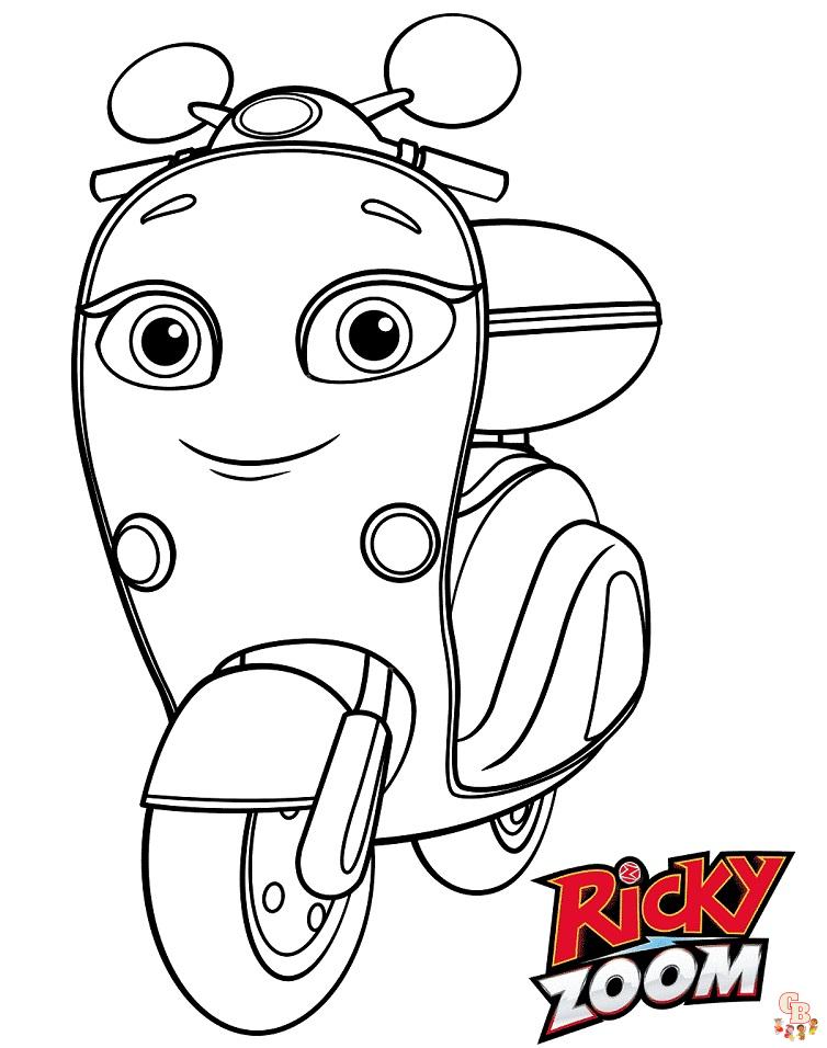 Coloriage Ricky Zoom