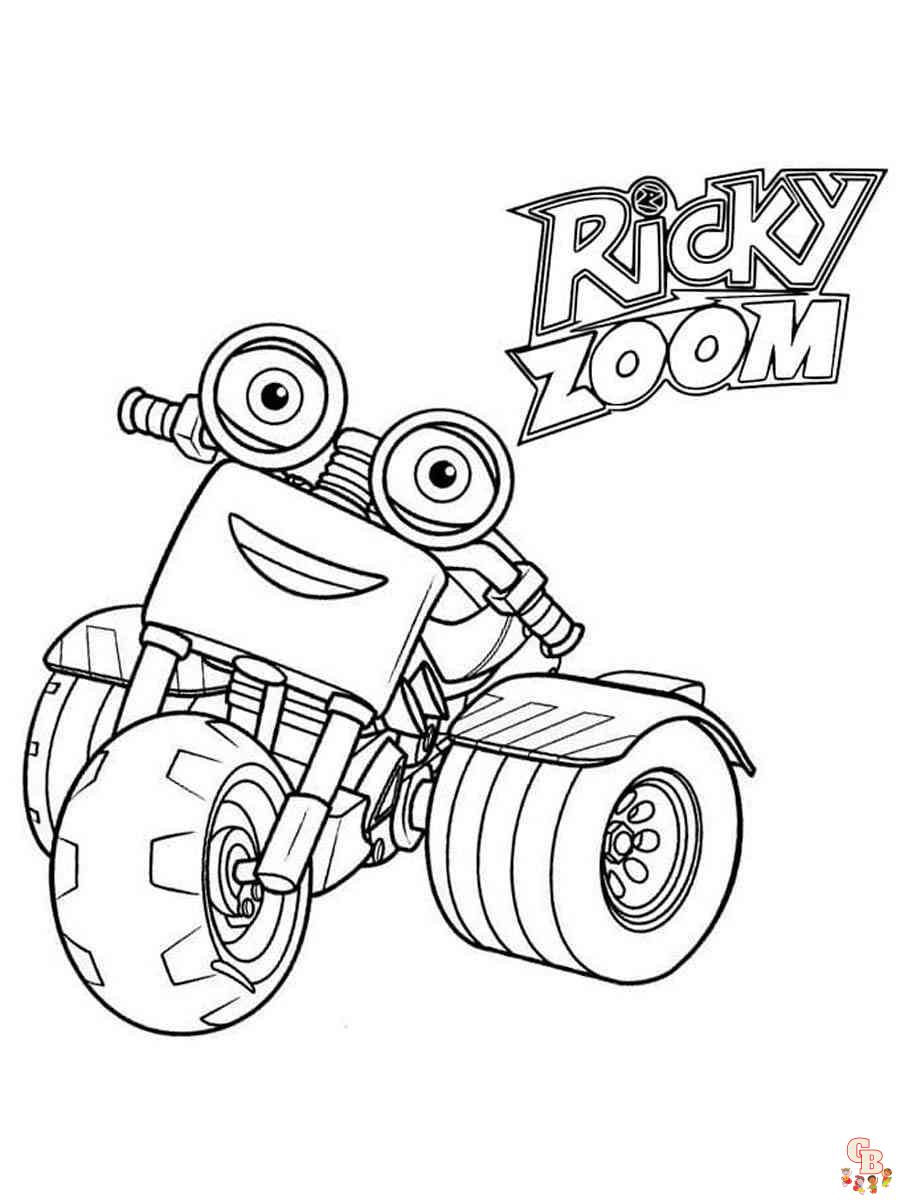 Coloriage Ricky Zoom