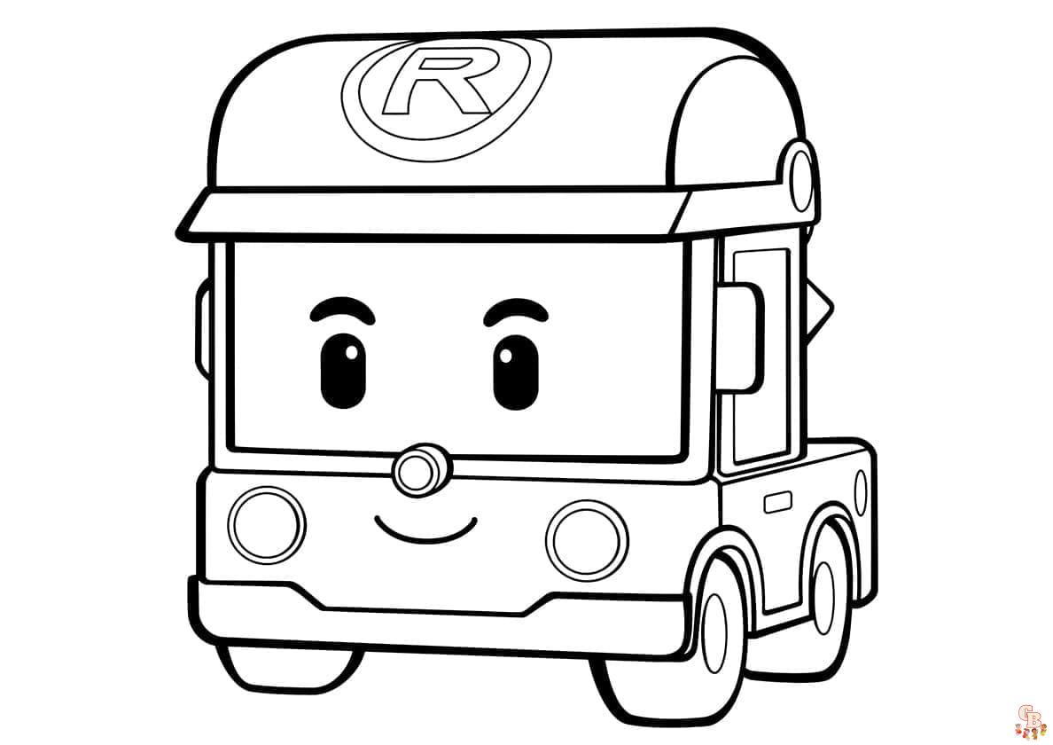 Coloriage Robocar Poli