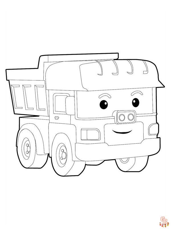 Coloriage Robocar Poli