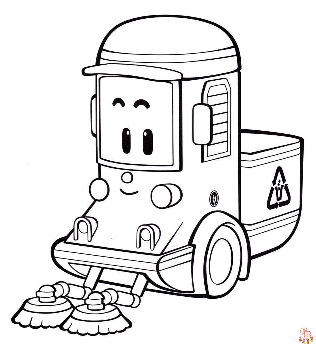 Coloriage Robocar Poli