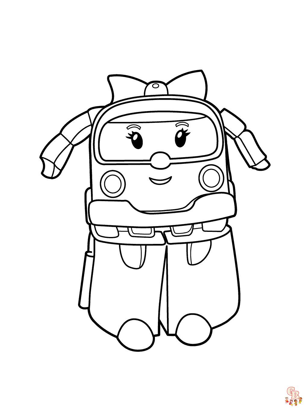 Coloriage Robocar Poli