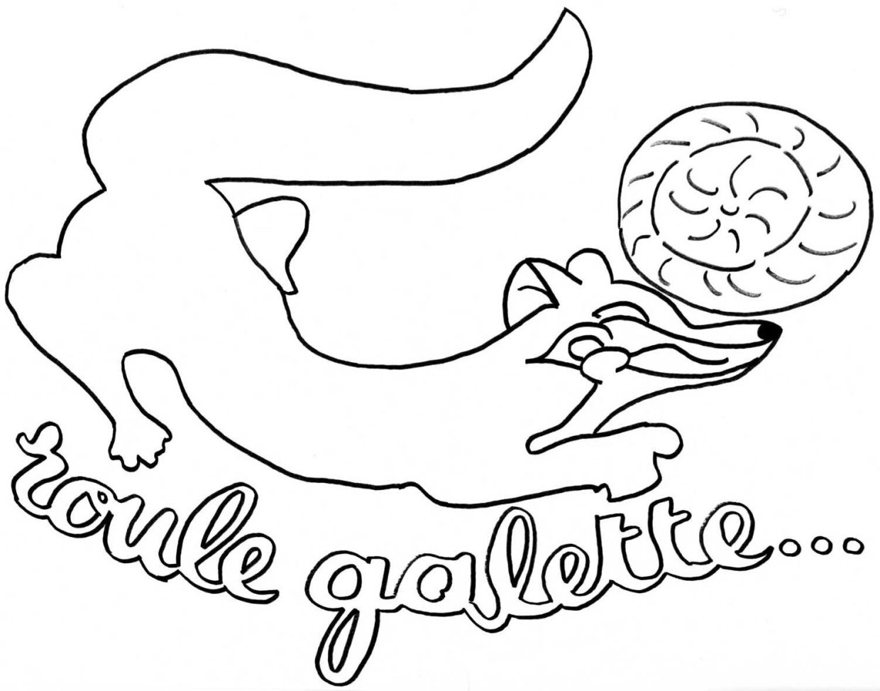 Coloriage Roule Galette