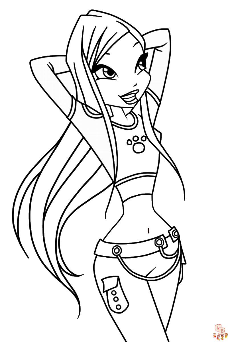 Coloriage Roxy