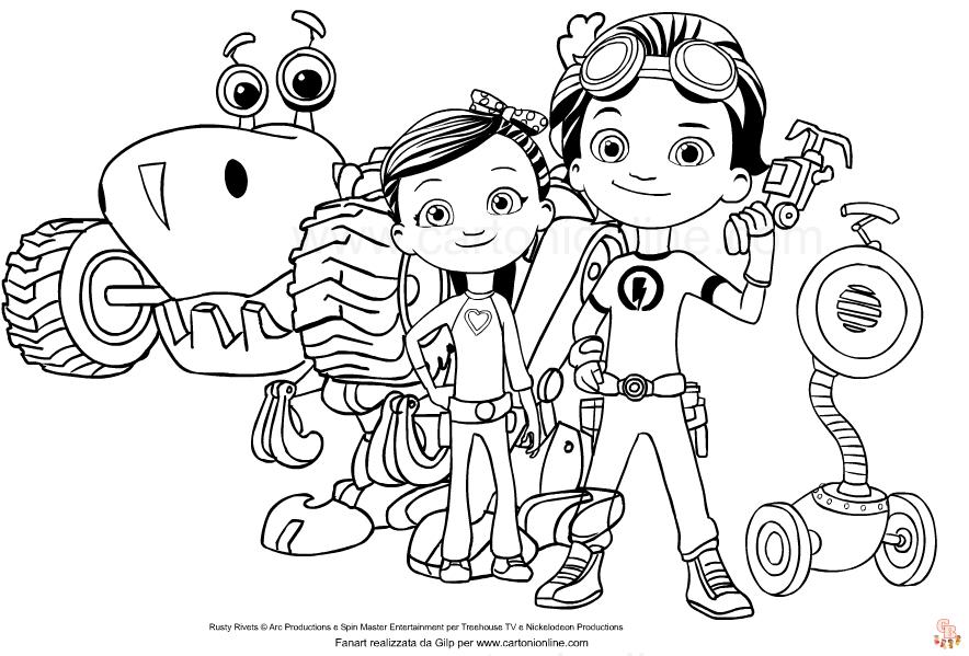 Coloriage Rusty Rivets