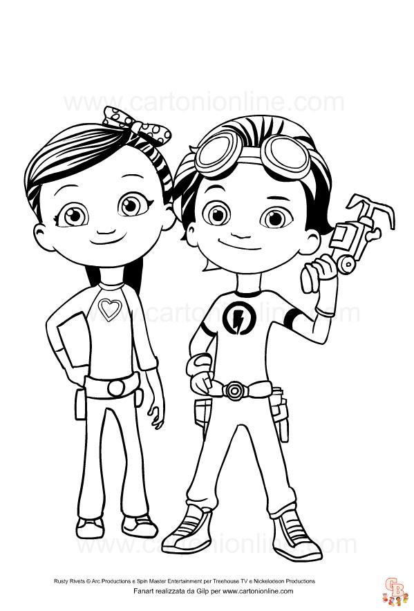 Coloriage Rusty Rivets