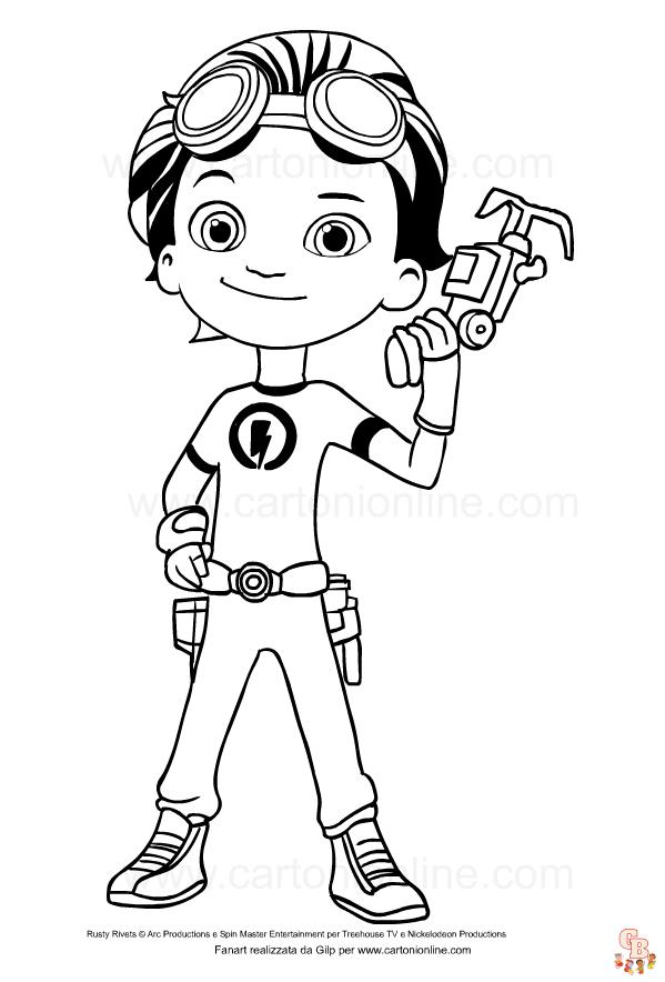 Coloriage Rusty Rivets