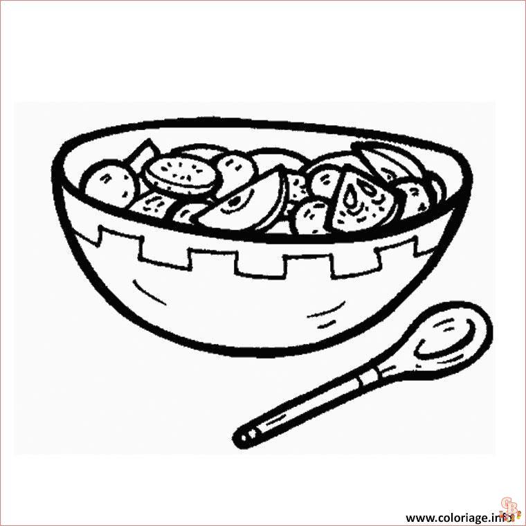 Coloriage Salade