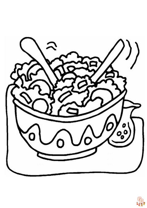 Coloriage Salade