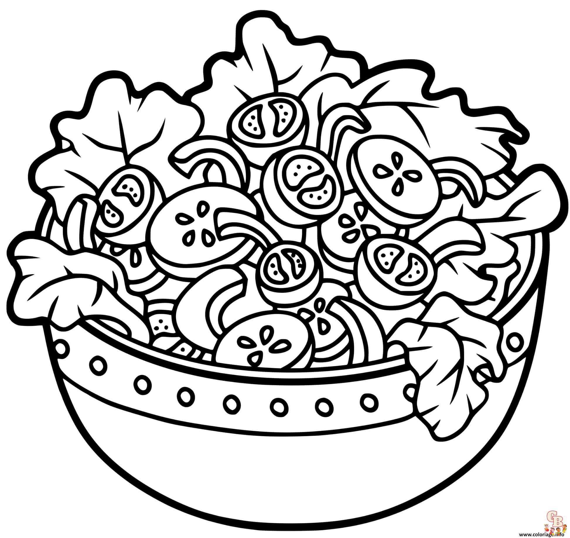 Coloriage Salade