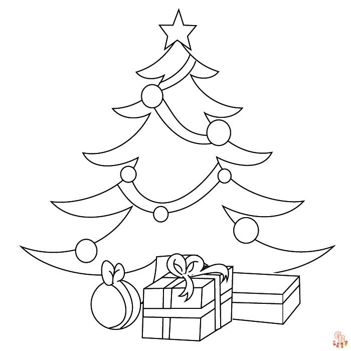 Coloriage Sapin Noel