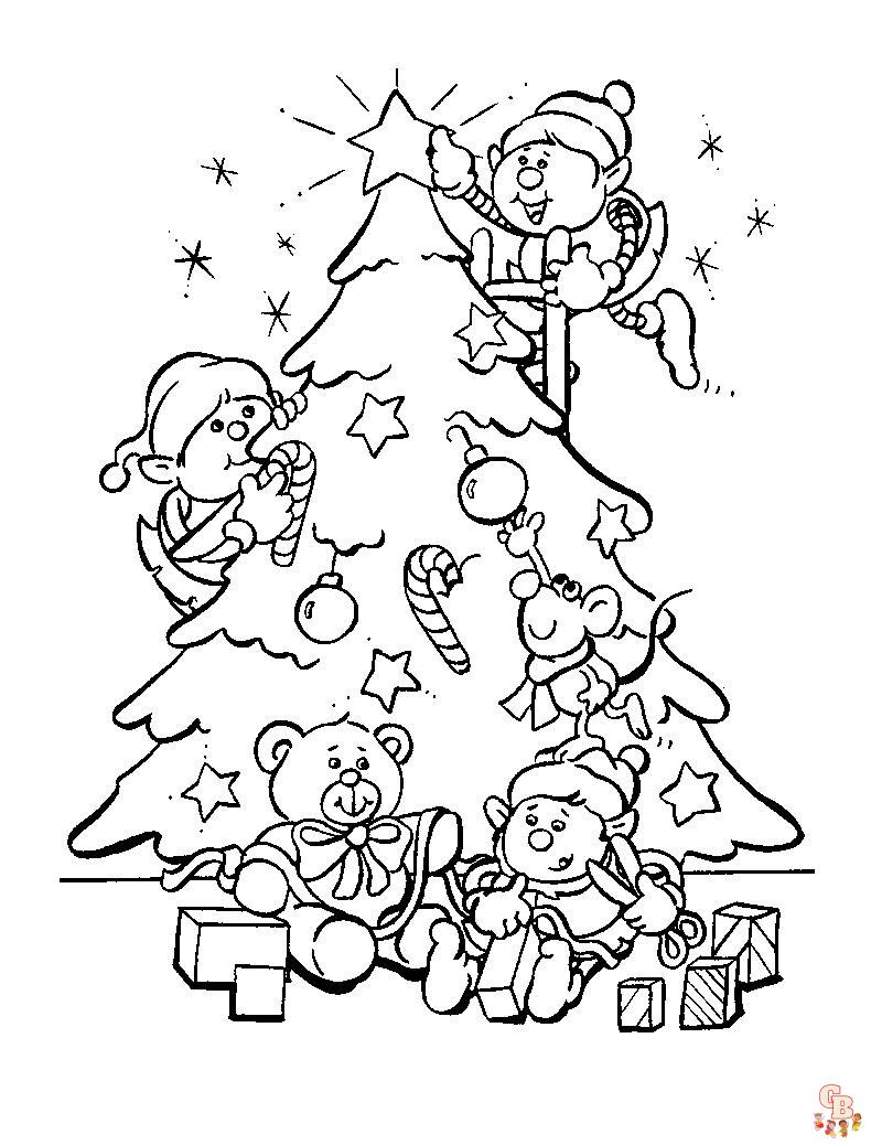 Coloriage Sapin Noel