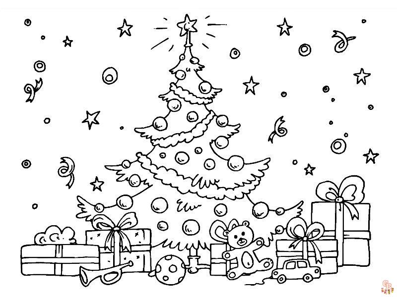 Coloriage Sapin Noel