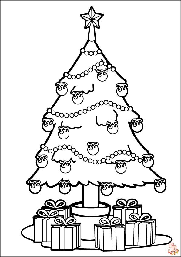 Coloriage Sapin Noel