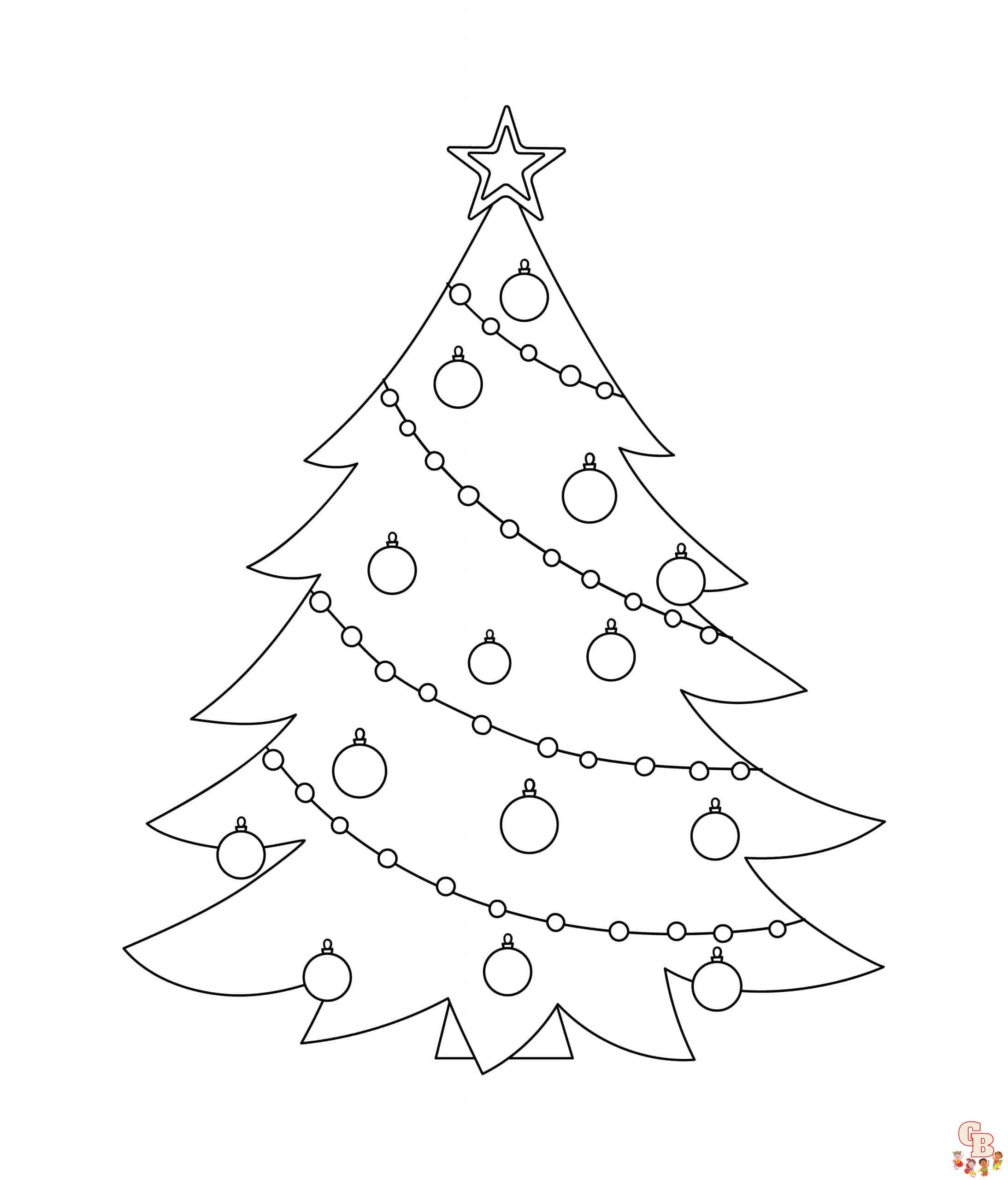 Coloriage Sapin Noel