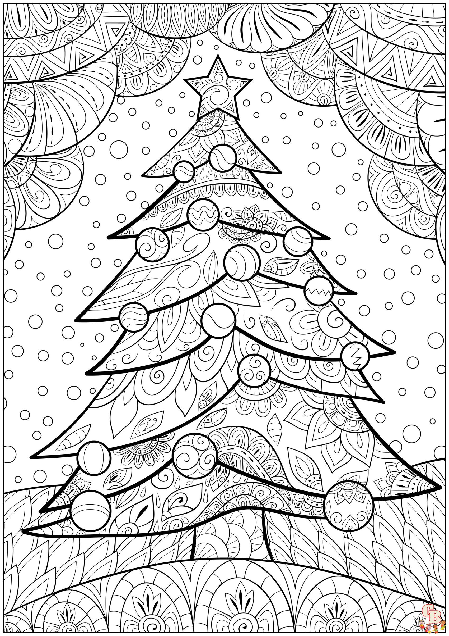 Coloriage Sapin Noel