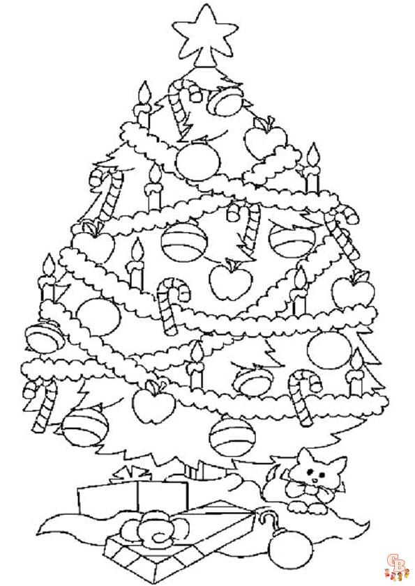 Coloriage Sapin Noel