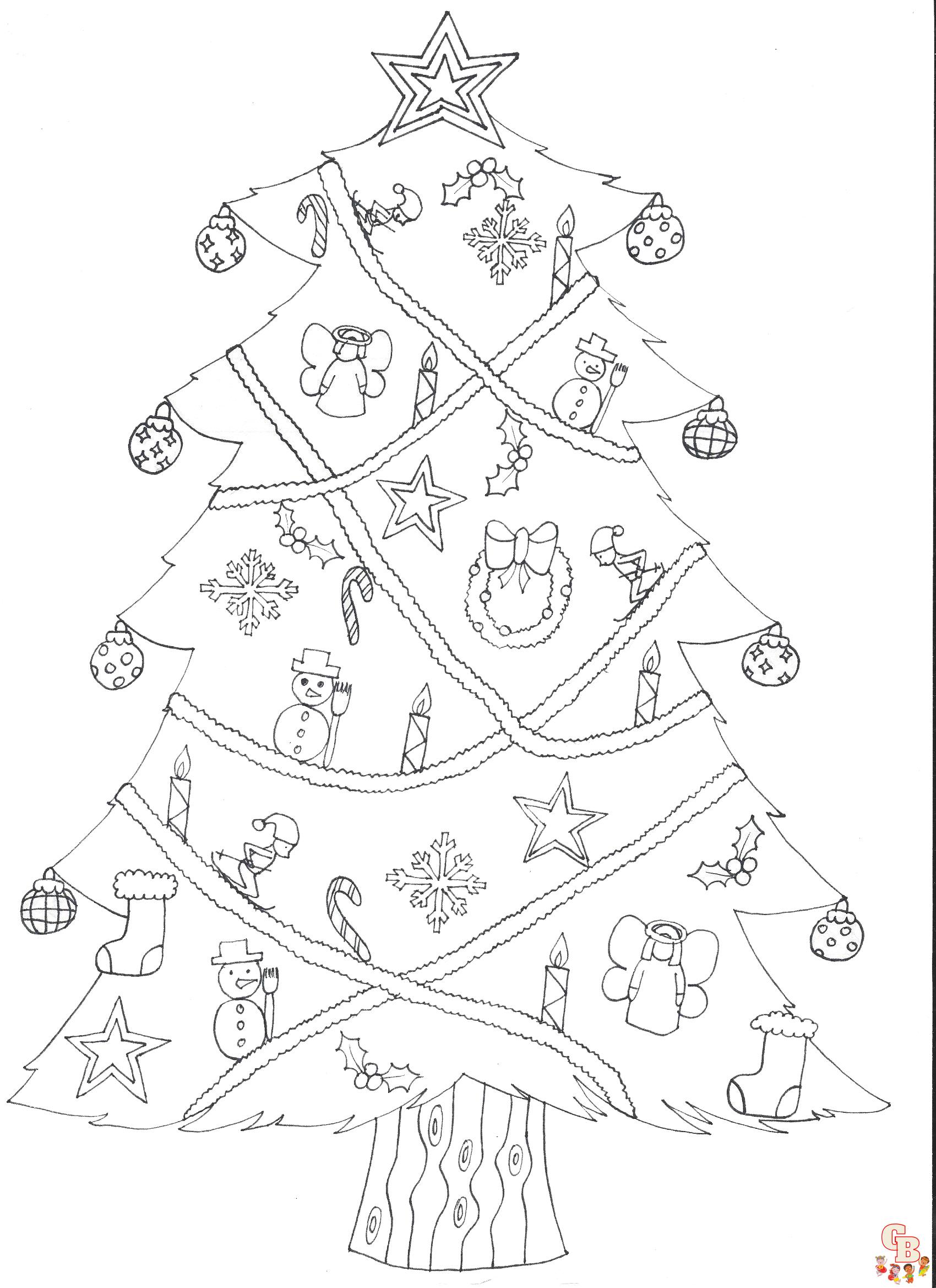 Coloriage Sapin Noel