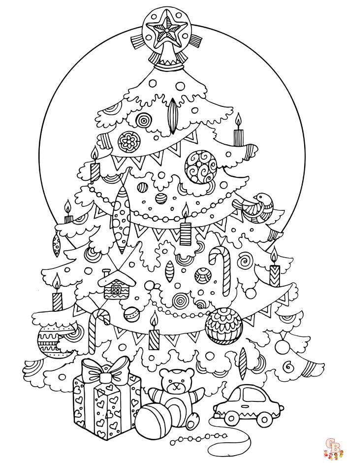 Coloriage Sapin Noel