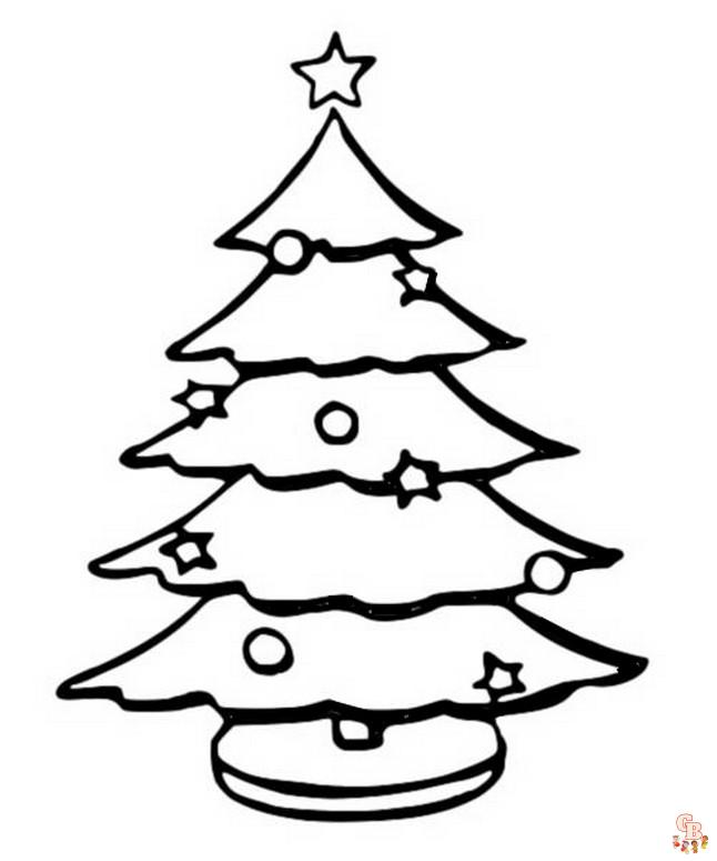 Coloriage Sapin Noel