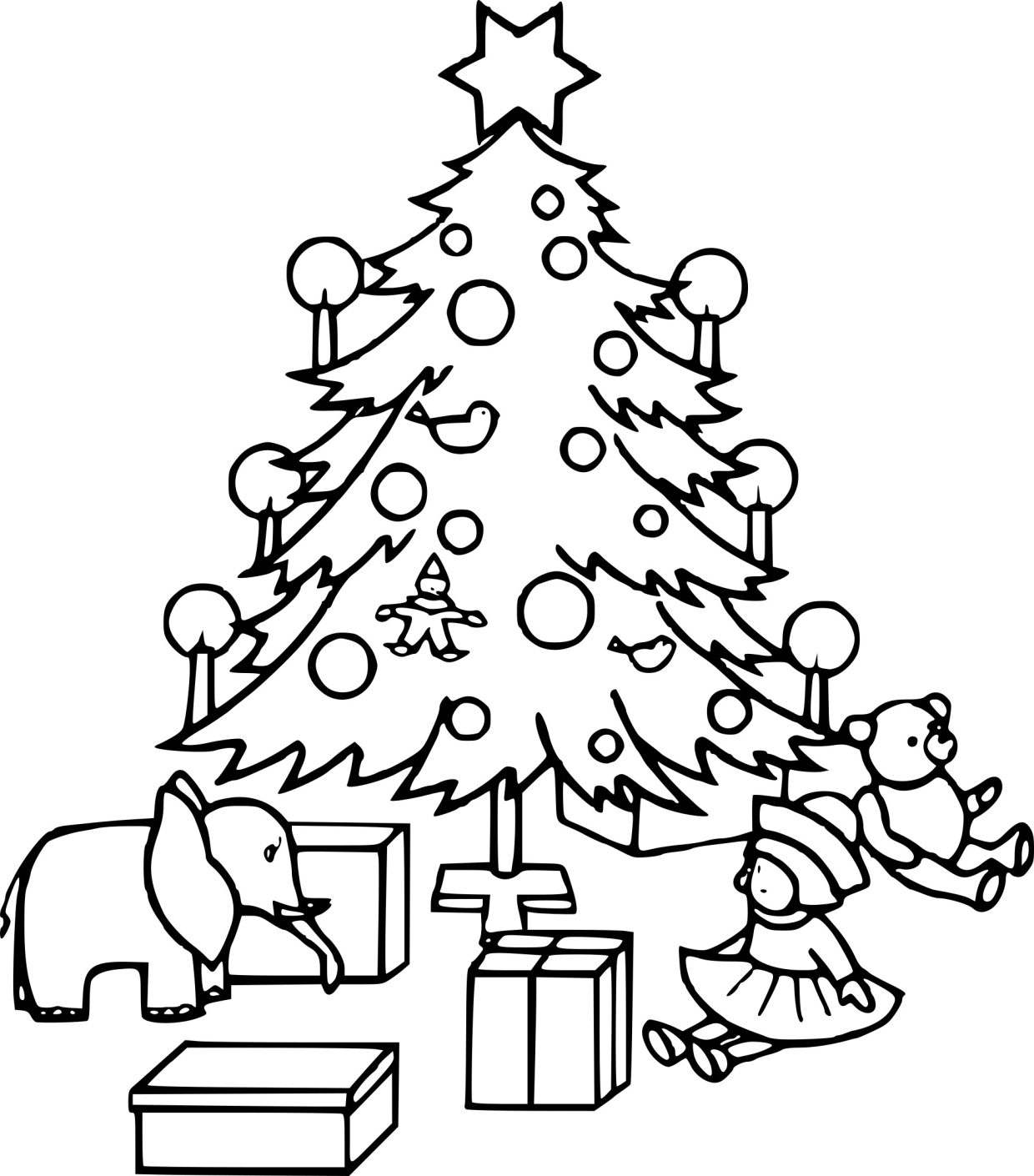 Coloriage Sapin Noel