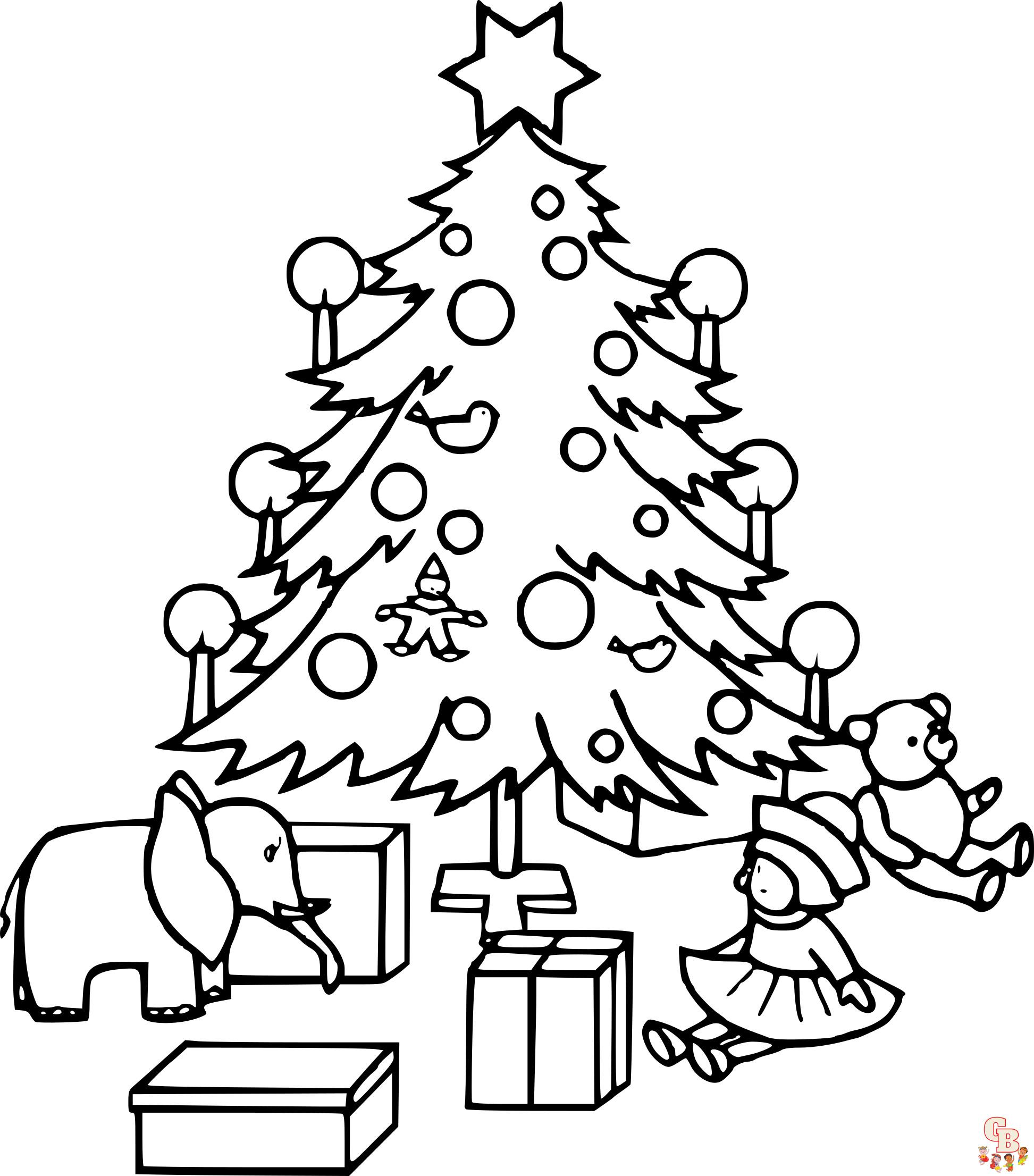 Coloriage Sapin Noel