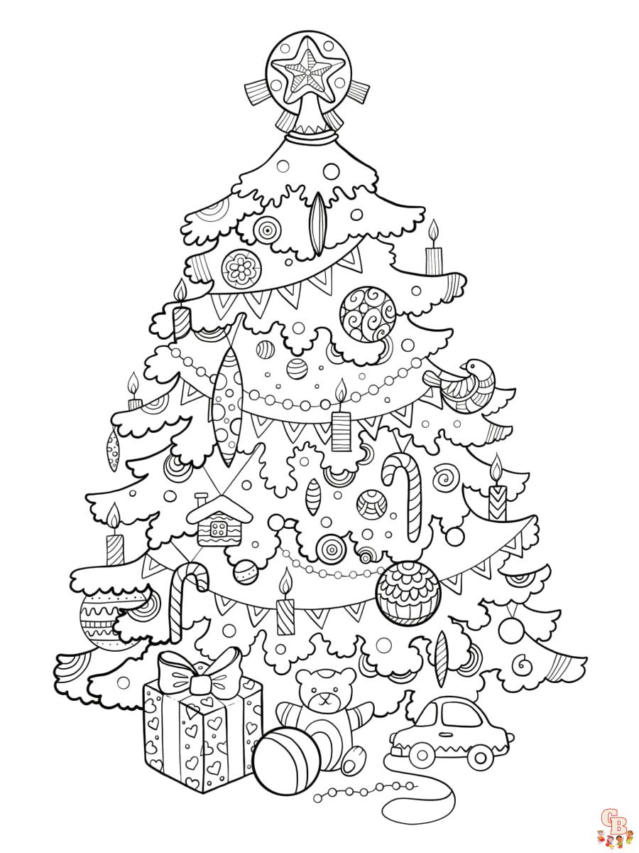 Coloriage Sapin Noel